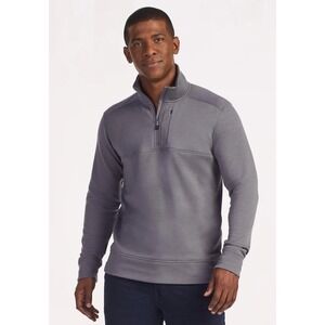 Woolx Mason Quarter Zip Merino Wool Blend Pullover Fleece Large Gray Gorpcore